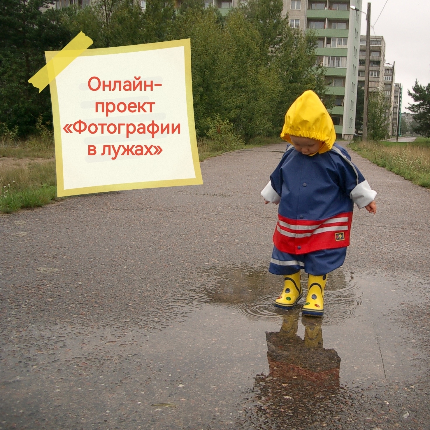 Онлайн-проект для детей и родителей «Фотографии в лужах» 